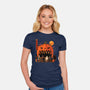 Pumpkin Spice Station-Womens-Fitted-Tee-erion_designs