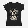 Be Spooky-Womens-V-Neck-Tee-turborat14