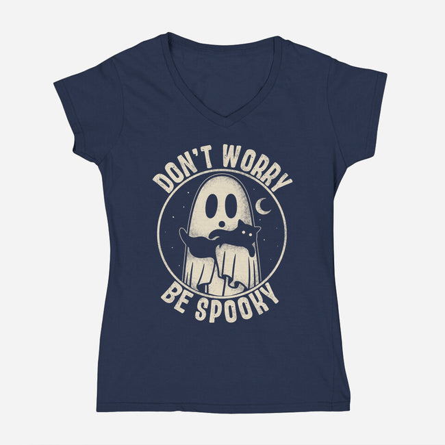 Be Spooky-Womens-V-Neck-Tee-turborat14