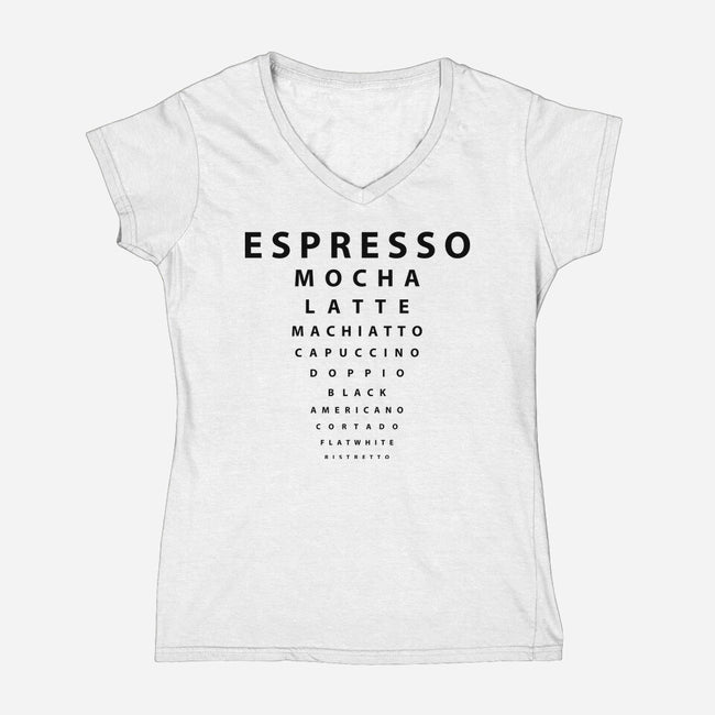 Coffee Check-Womens-V-Neck-Tee-turborat14