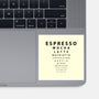 Coffee Check-None-Glossy-Sticker-turborat14