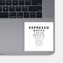 Coffee Check-None-Glossy-Sticker-turborat14