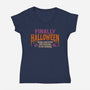 I Can Stop Pretending To Be Normal-Womens-V-Neck-Tee-worlddominationforcats