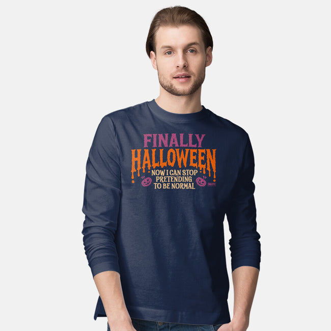 I Can Stop Pretending To Be Normal-Mens-Long Sleeved-Tee-worlddominationforcats