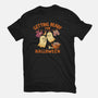 Getting Ready For Halloween-Womens-Fitted-Tee-worlddominationforcats