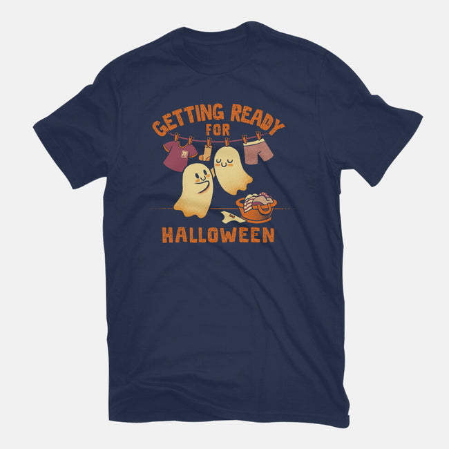 Getting Ready For Halloween-Youth-Basic-Tee-worlddominationforcats