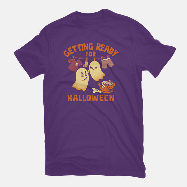 Getting Ready For Halloween-Womens-Basic-Tee-worlddominationforcats