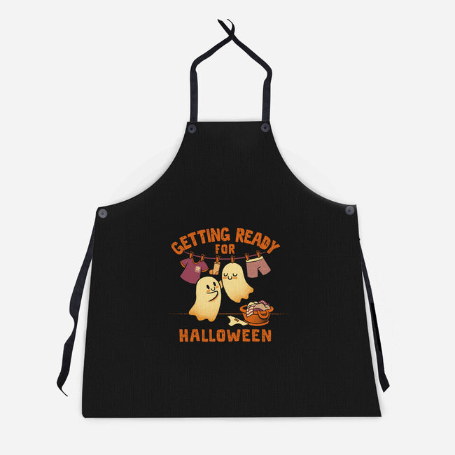 Getting Ready For Halloween-Unisex-Kitchen-Apron-worlddominationforcats