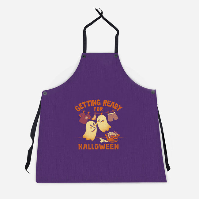 Getting Ready For Halloween-Unisex-Kitchen-Apron-worlddominationforcats