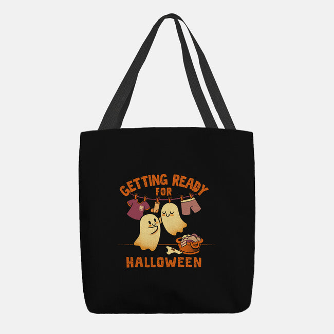 Getting Ready For Halloween-None-Basic Tote-Bag-worlddominationforcats
