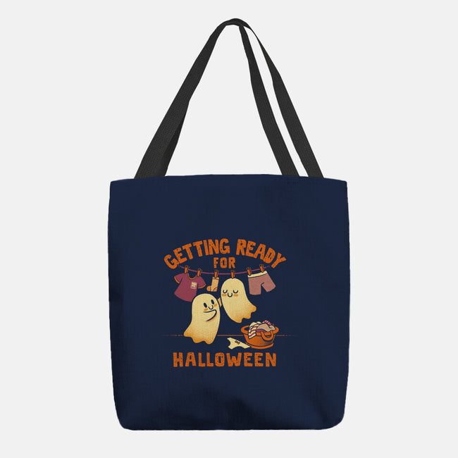 Getting Ready For Halloween-None-Basic Tote-Bag-worlddominationforcats