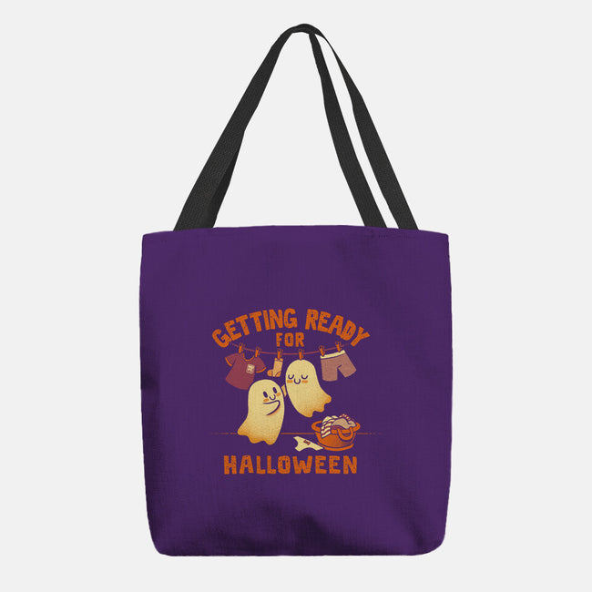 Getting Ready For Halloween-None-Basic Tote-Bag-worlddominationforcats