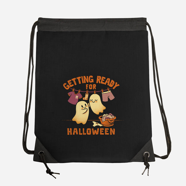 Getting Ready For Halloween-None-Drawstring-Bag-worlddominationforcats