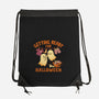 Getting Ready For Halloween-None-Drawstring-Bag-worlddominationforcats