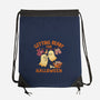 Getting Ready For Halloween-None-Drawstring-Bag-worlddominationforcats