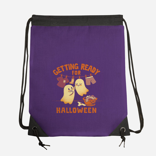Getting Ready For Halloween-None-Drawstring-Bag-worlddominationforcats