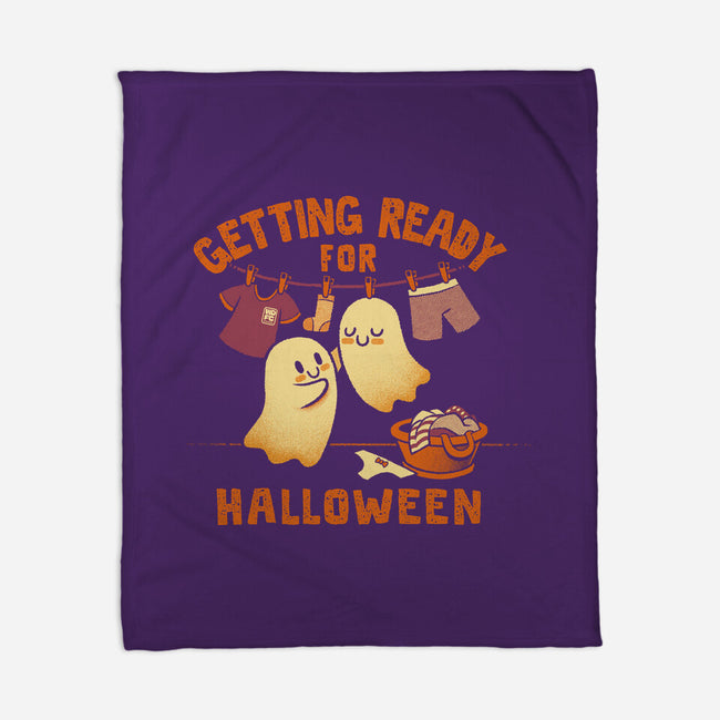 Getting Ready For Halloween-None-Fleece-Blanket-worlddominationforcats