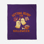 Getting Ready For Halloween-None-Fleece-Blanket-worlddominationforcats