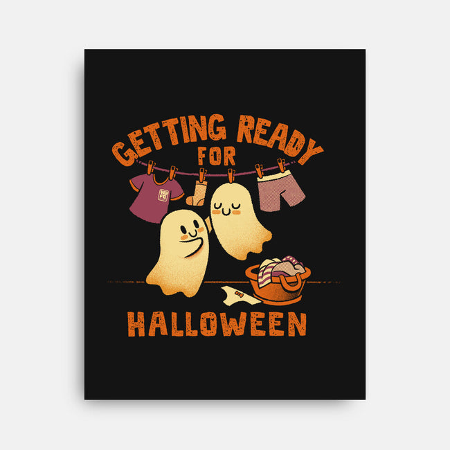 Getting Ready For Halloween-None-Stretched-Canvas-worlddominationforcats