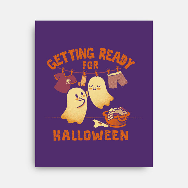 Getting Ready For Halloween-None-Stretched-Canvas-worlddominationforcats
