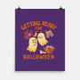 Getting Ready For Halloween-None-Matte-Poster-worlddominationforcats