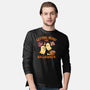 Getting Ready For Halloween-Mens-Long Sleeved-Tee-worlddominationforcats