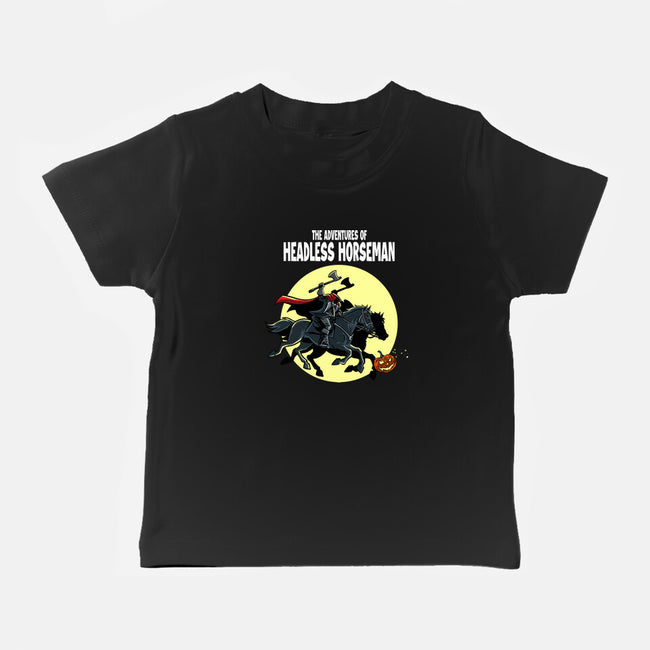 The Adventures Of The Headless Horseman-Baby-Basic-Tee-zascanauta