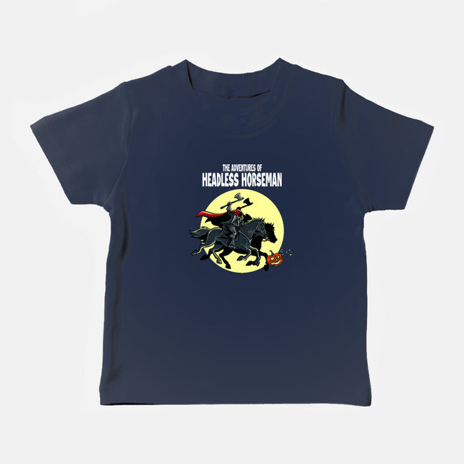 The Adventures Of The Headless Horseman-Baby-Basic-Tee-zascanauta