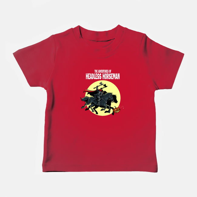 The Adventures Of The Headless Horseman-Baby-Basic-Tee-zascanauta