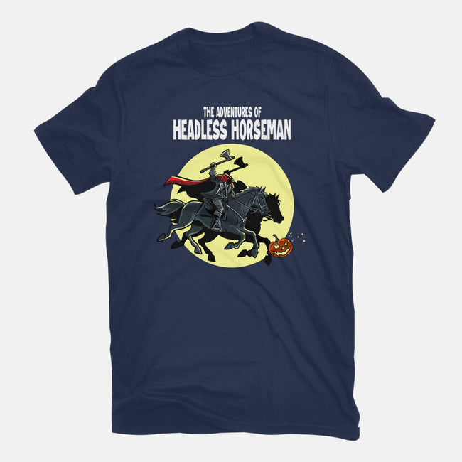 The Adventures Of The Headless Horseman-Womens-Basic-Tee-zascanauta