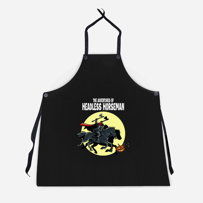 The Adventures Of The Headless Horseman-Unisex-Kitchen-Apron-zascanauta