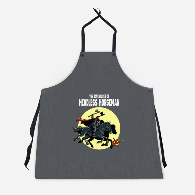 The Adventures Of The Headless Horseman-Unisex-Kitchen-Apron-zascanauta