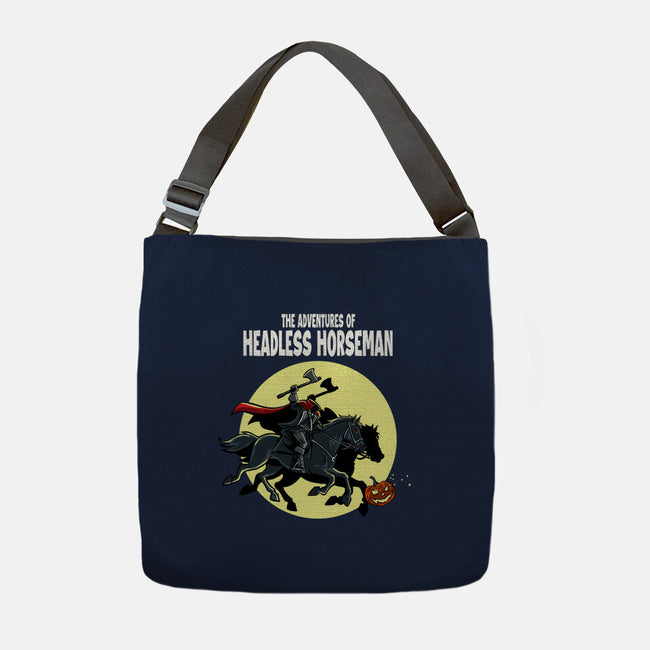 The Adventures Of The Headless Horseman-None-Adjustable Tote-Bag-zascanauta