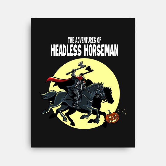 The Adventures Of The Headless Horseman-None-Stretched-Canvas-zascanauta