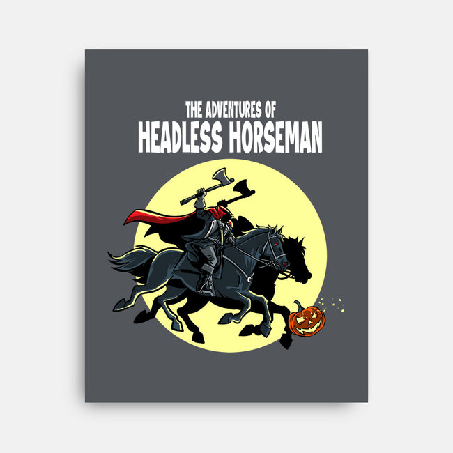 The Adventures Of The Headless Horseman-None-Stretched-Canvas-zascanauta