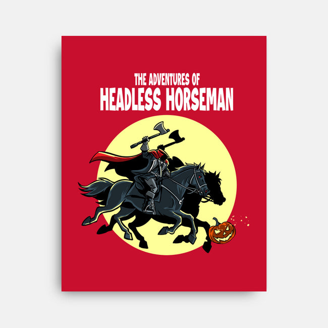 The Adventures Of The Headless Horseman-None-Stretched-Canvas-zascanauta