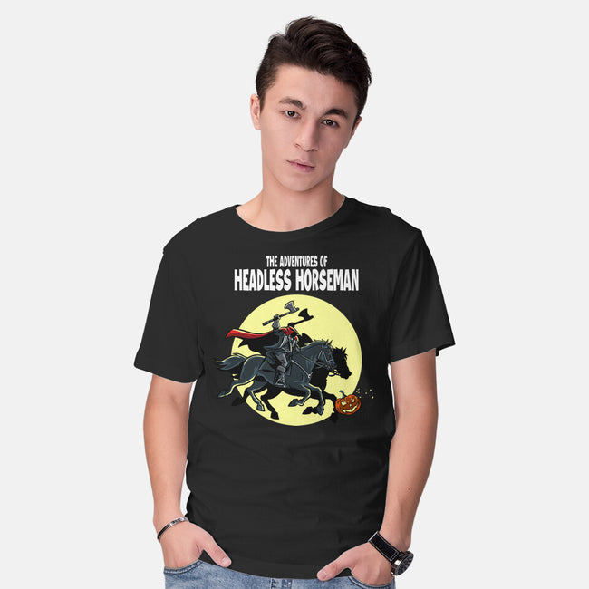 The Adventures Of The Headless Horseman-Mens-Basic-Tee-zascanauta