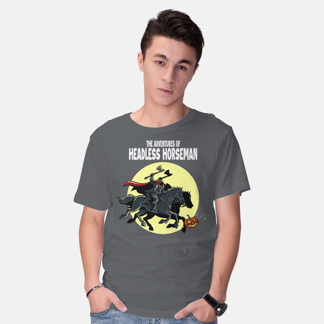 The Adventures Of The Headless Horseman-Mens-Basic-Tee-zascanauta