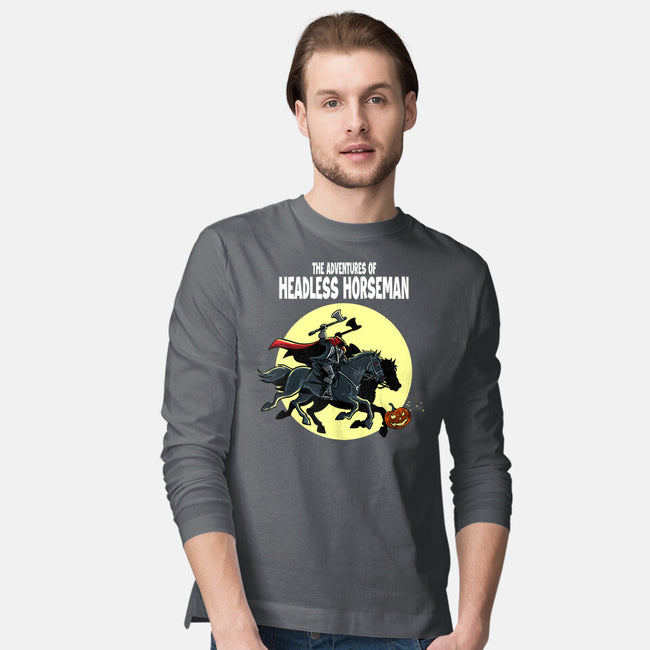 The Adventures Of The Headless Horseman-Mens-Long Sleeved-Tee-zascanauta
