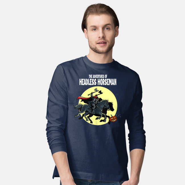 The Adventures Of The Headless Horseman-Mens-Long Sleeved-Tee-zascanauta