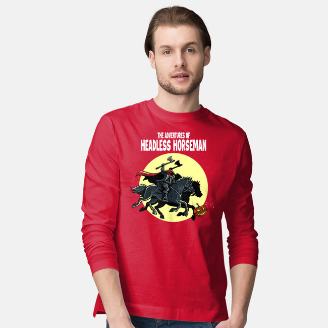 The Adventures Of The Headless Horseman-Mens-Long Sleeved-Tee-zascanauta