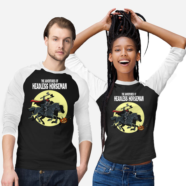 The Adventures Of The Headless Horseman-Unisex-Baseball-Tee-zascanauta