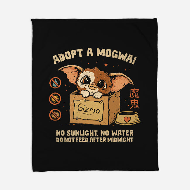 Adopt A Mogwai-None-Fleece-Blanket-kg07