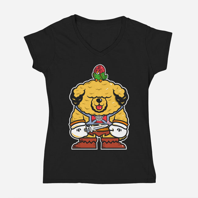 He Dog-Womens-V-Neck-Tee-krisren28