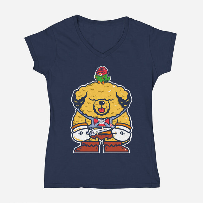 He Dog-Womens-V-Neck-Tee-krisren28