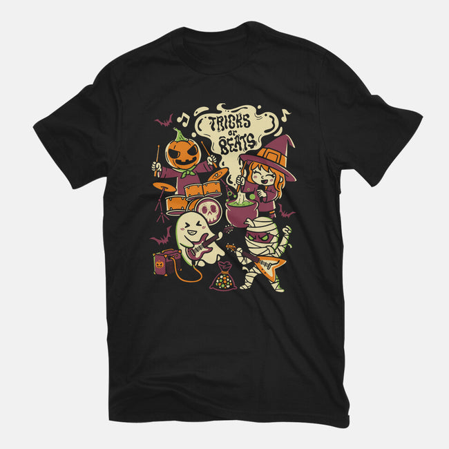 Tricks Or Beats-Unisex-Basic-Tee-estudiofitas