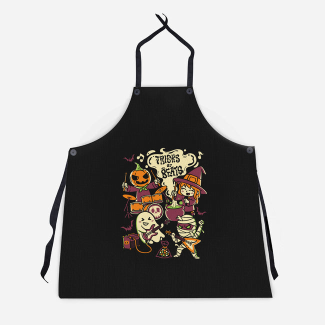Tricks Or Beats-Unisex-Kitchen-Apron-estudiofitas