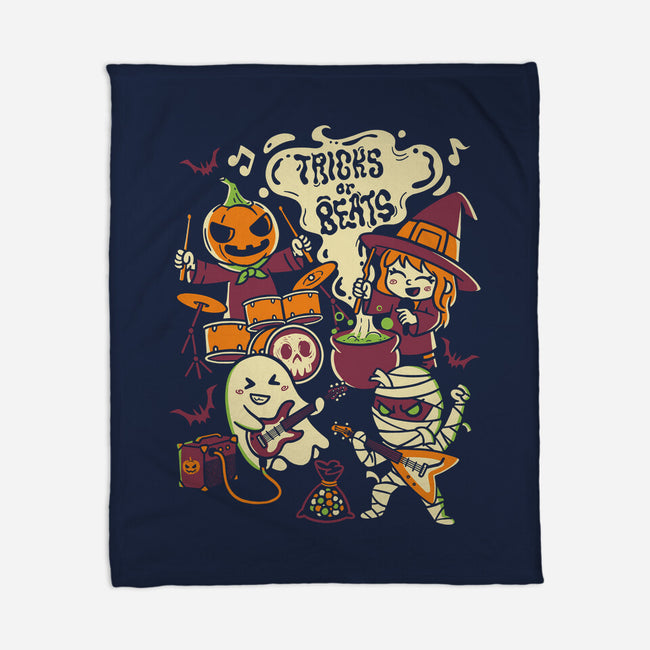 Tricks Or Beats-None-Fleece-Blanket-estudiofitas