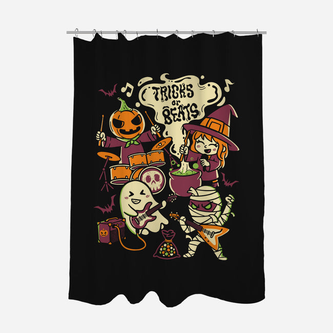 Tricks Or Beats-None-Polyester-Shower Curtain-estudiofitas