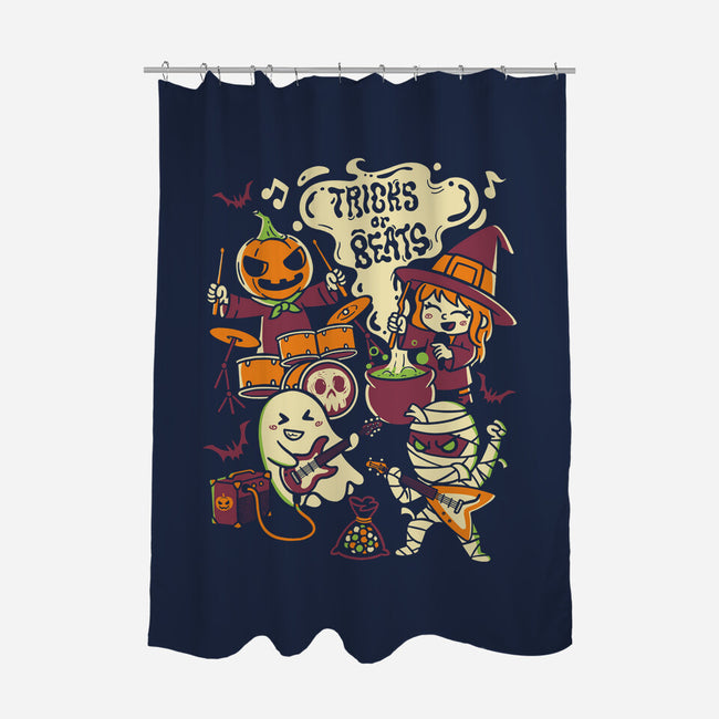 Tricks Or Beats-None-Polyester-Shower Curtain-estudiofitas